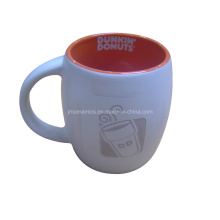 Taza de café Ebossed de cerámica